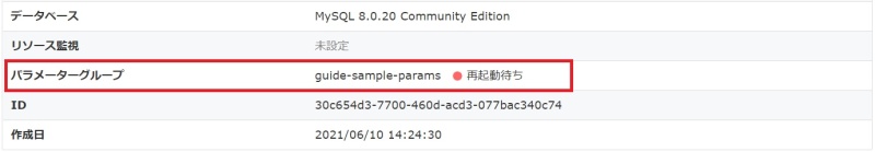 パラメーターステータス(レッド)のイメージ