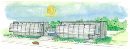 新白河データセンター(仮称)完成予想図